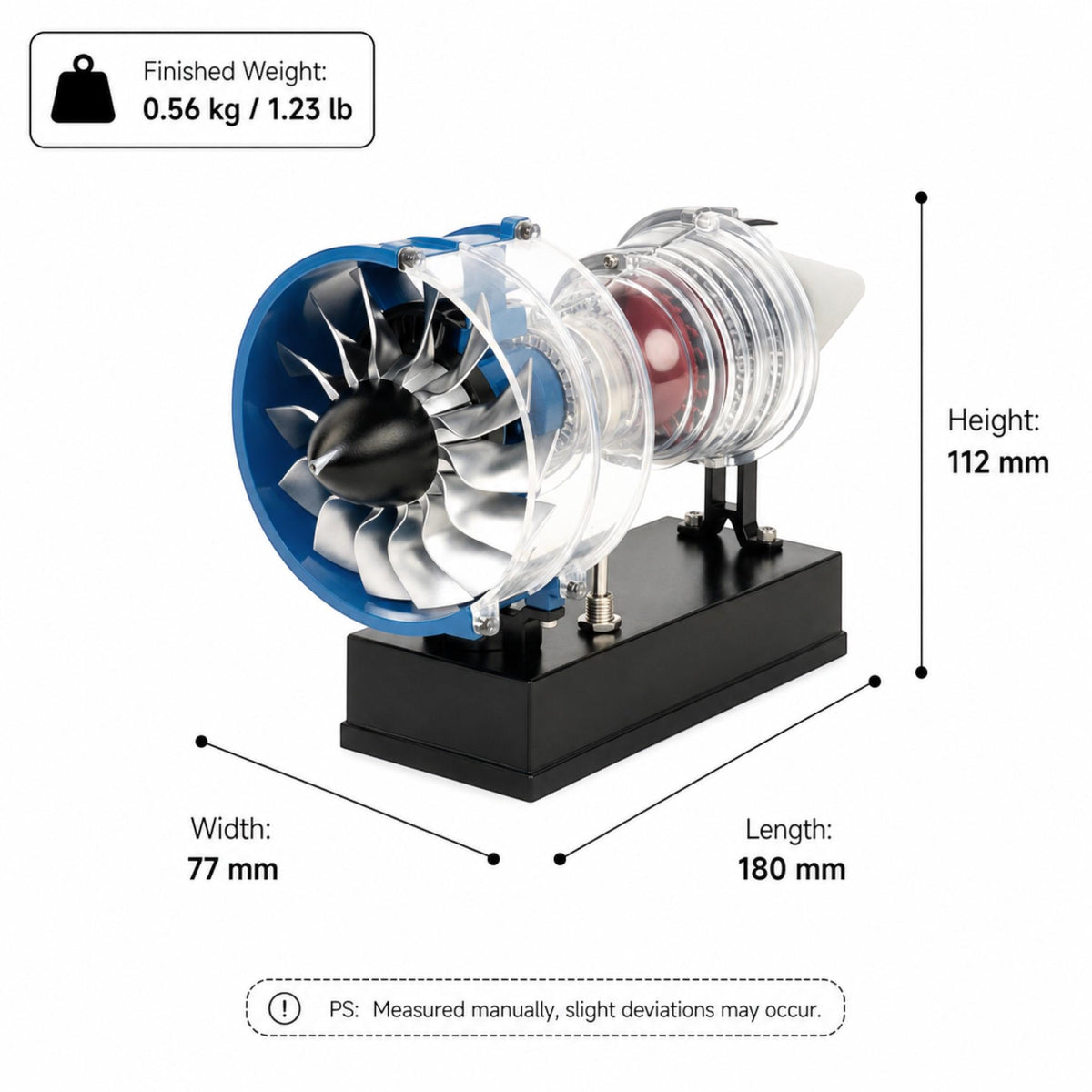 Kits de turboréacteurs d'avion à double corps VORTRIXE &amp; TECHING DIY 