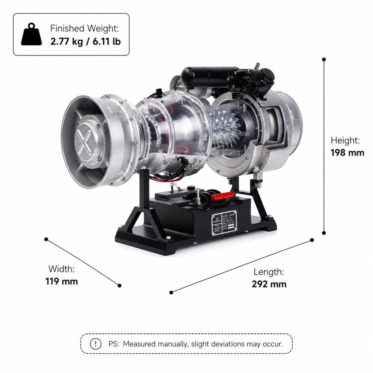 Kits de turboréacteurs d'avion à double corps VORTRIXE &amp; TECHING DIY 