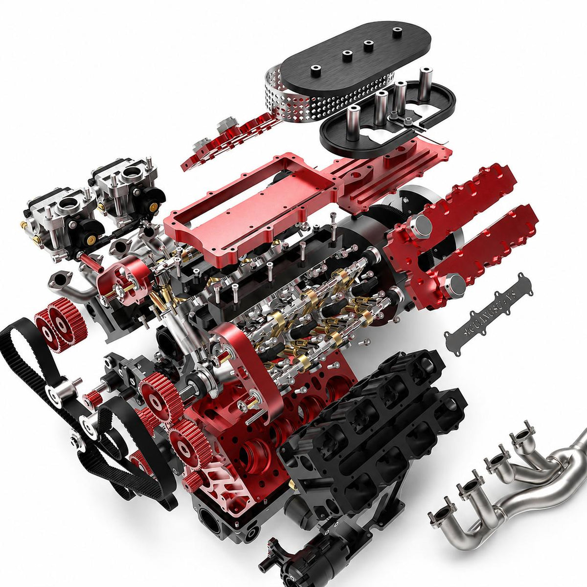 VORTRIXE &amp; TOYAN V8-Motor, 28 ccm OHV-Nitro-Motormodell 