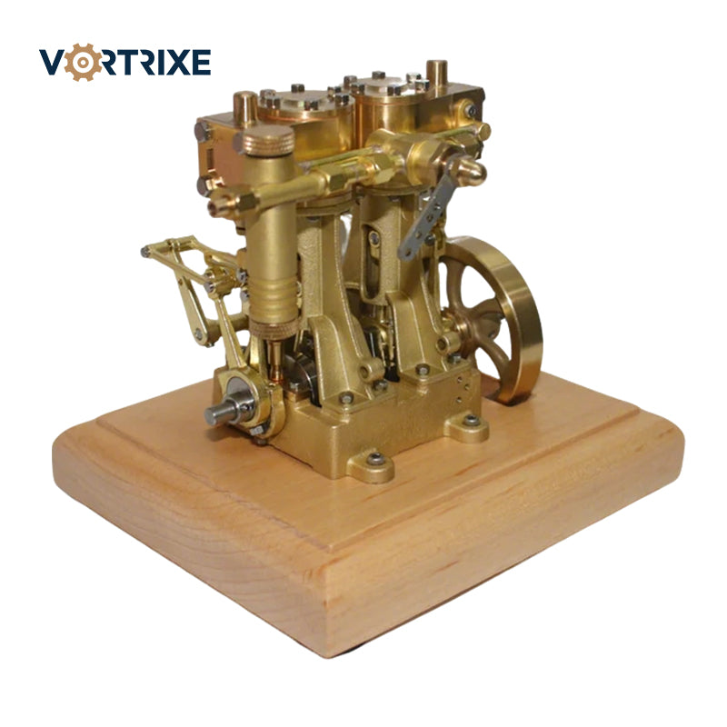 VORTRIXE Double-cylinder Reciprocating Double-acting Steam Engine Model
