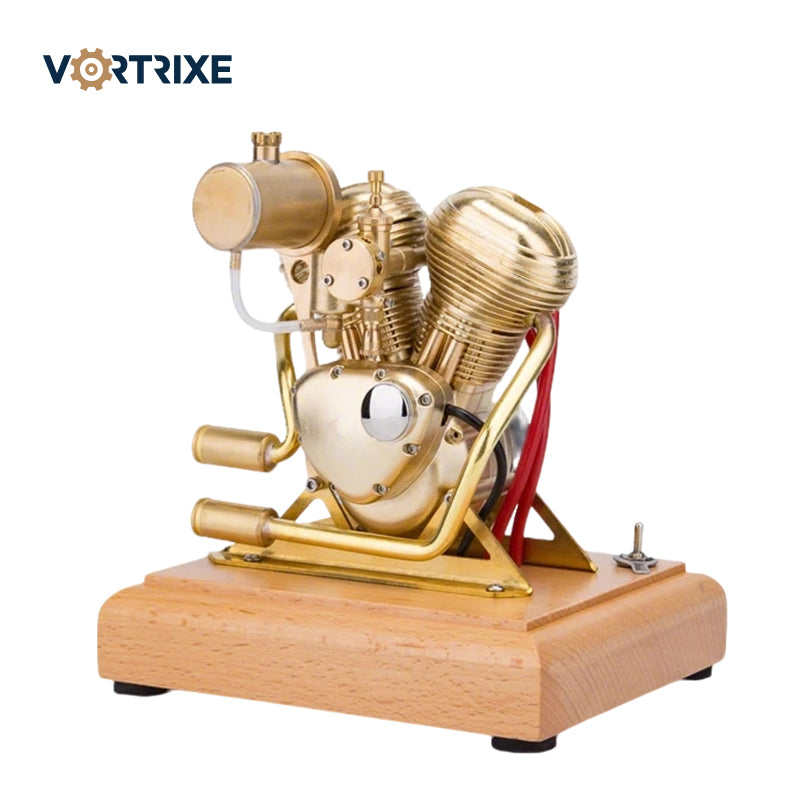 VORTRIXE Mini OHV V-Twin Double-cylinder Four-stroke Motorcycle Gasoline IC Engine Model