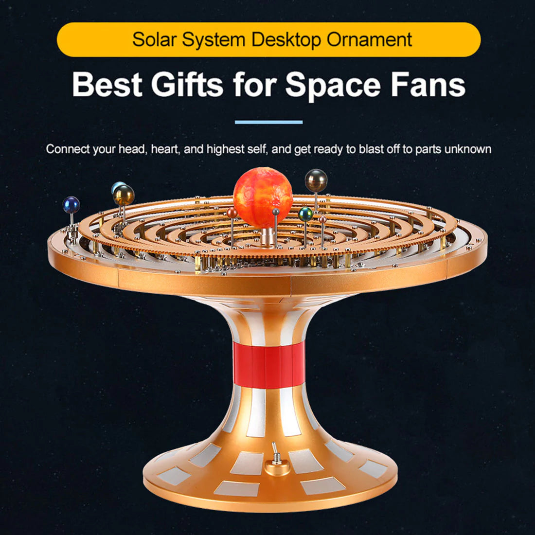 VORTRIXE & TECHING 600+PCS DIY Metal Mechanical Solar System Model Kit