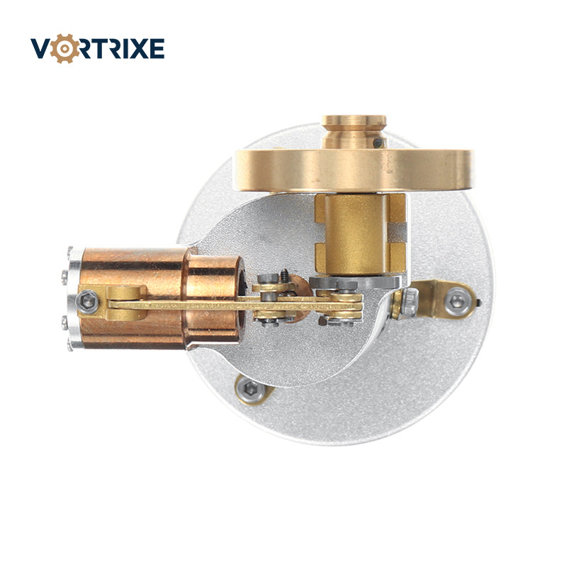 VORTRIXE DIY Mini Retro Vertical Brass Stirling Engine Model