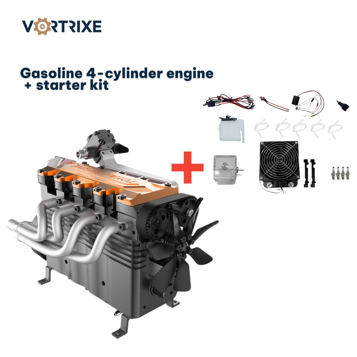 VORTRIXE &amp; TOYAN FS-L400BGC 14CC Reihenvierzylinder-Motor-Modellbausatz (Vorbestellung)