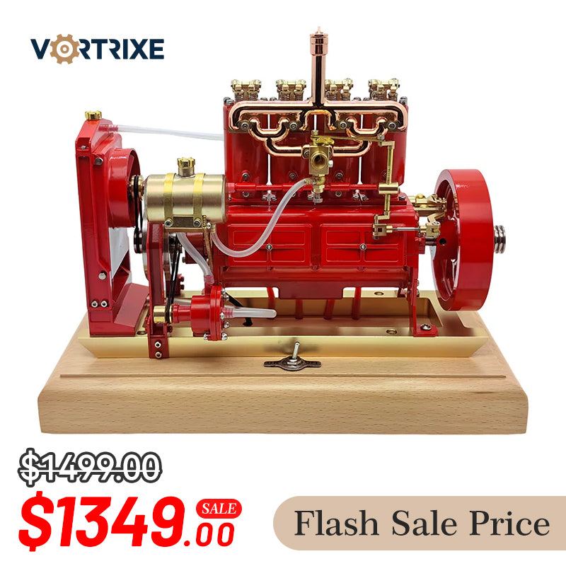 VORTRIXE & OKMO H75 4-cylinder OHV Gas Tractor Engine Model with Mechanical Speed Limit Complete Water Circulation Cooling System