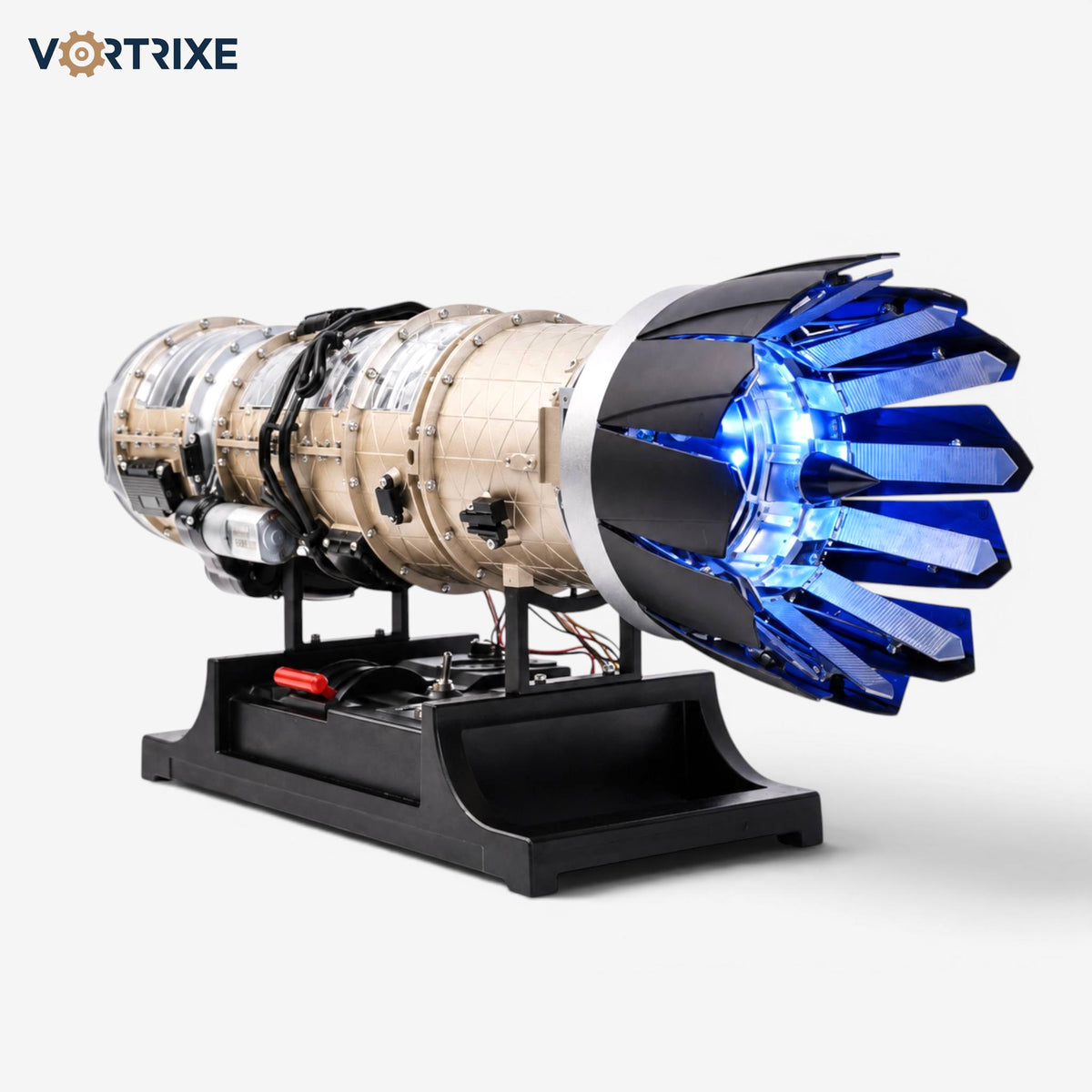 VORTRIXE & TECHING 600+Pcs 1/10 F35 Military Fighter Turbofan Engine Model Kit