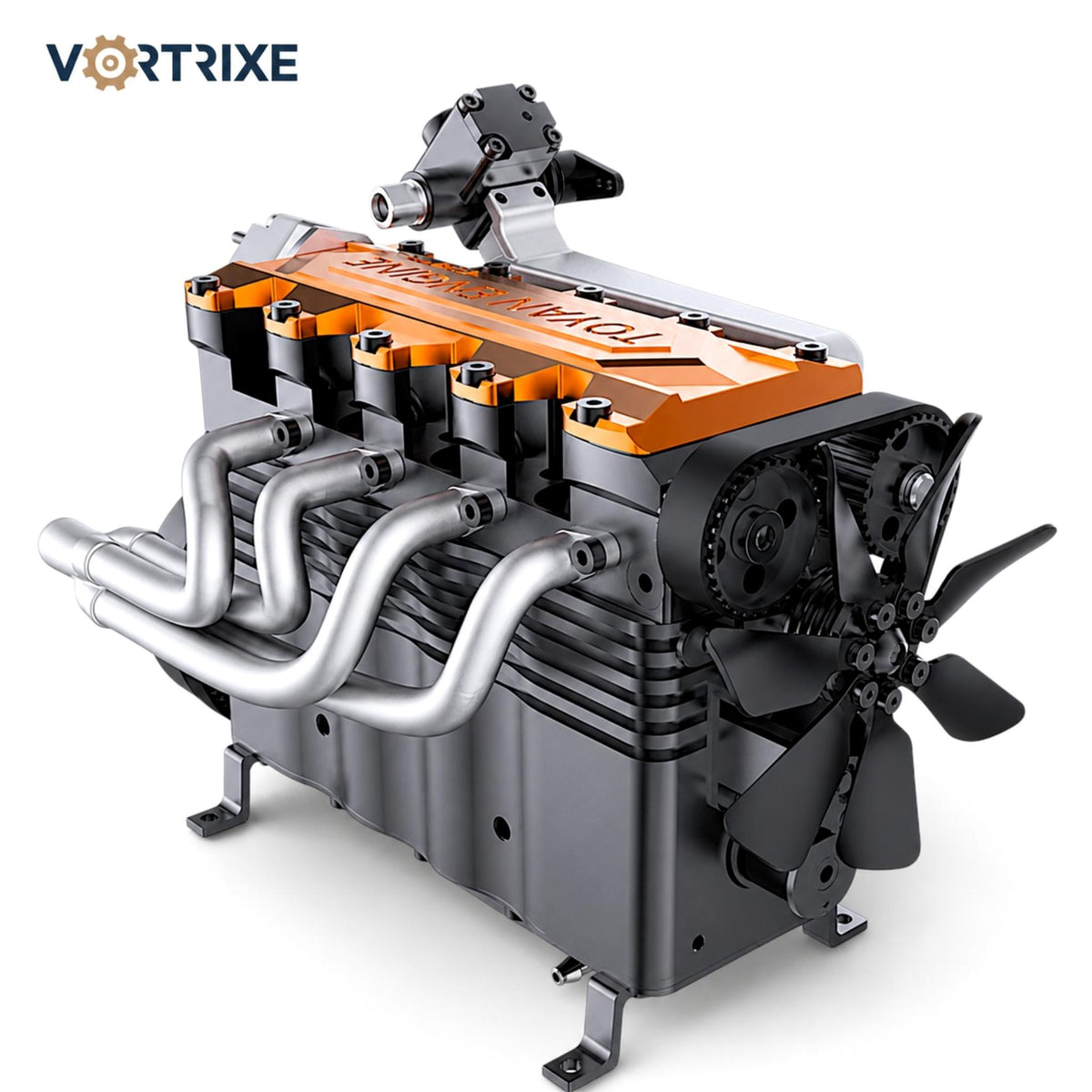 VORTRIXE & TOYAN FS-L400BGC 14CC Inline 4 Cylinder 4 Stroke OHC L4 Water-cooled Gasoline Engine Model Kit