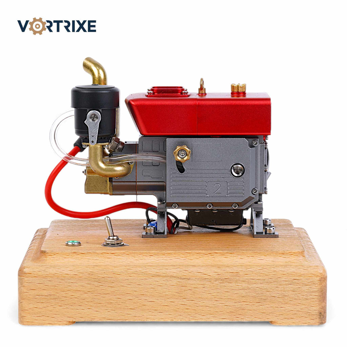 VORTRIXE Mini 4-Stroke Gas Engine Model – 2.6cc Single-Cylinder Motor