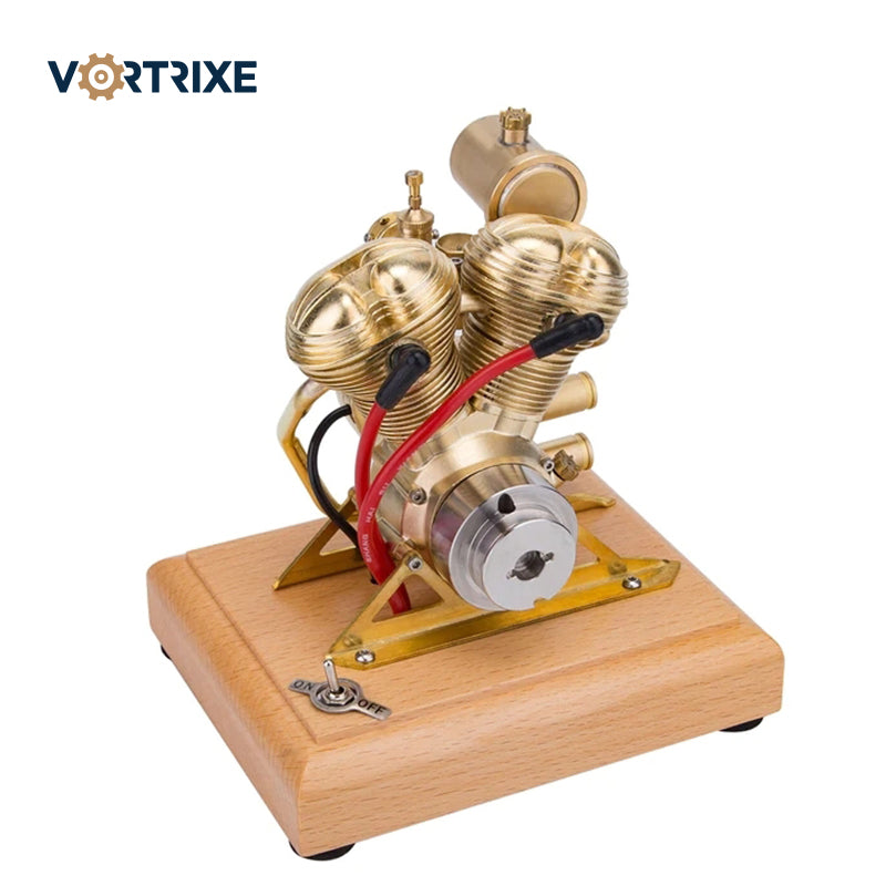 VORTRIXE Mini OHV V-Twin Double-cylinder Four-stroke Motorcycle Gasoline IC Engine Model