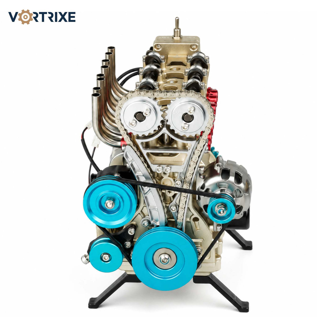 VORTRIXE & TECHING Full Metal Assembling L4 Car Engine Model Kits