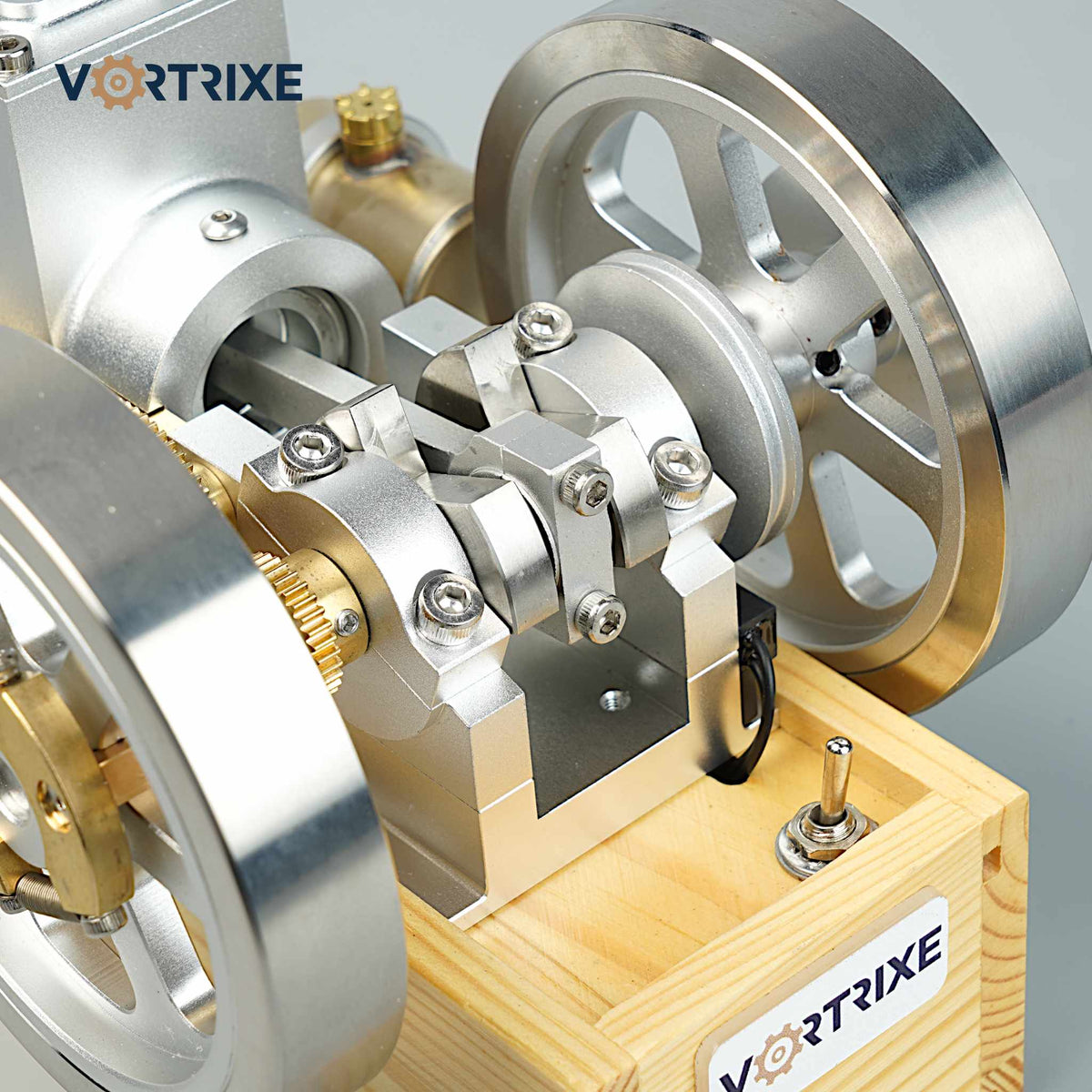 VORTRIXE &amp; OKMO M90 Vollmetall-Upgrade Hit &amp; Miss Gasmotor Verbrennungsmotor