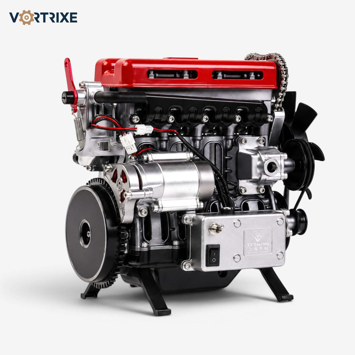 VORTRIXE & TECHING 357+PCS Full Metal L4 Car Engine Model Kit