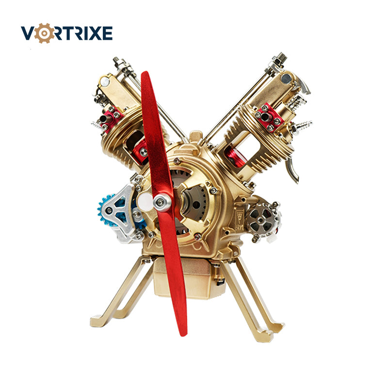 VORTRIXE & TECHING V2 Car Engine Assembly Model Kit