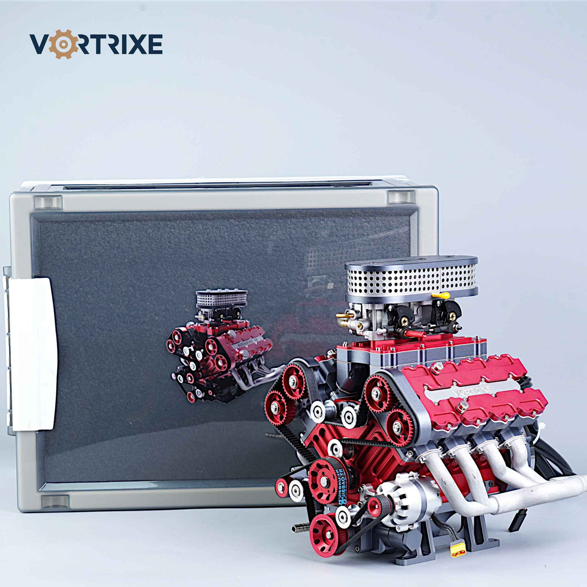 VORTRIXE &amp; TOYAN V8-Motor, 28 ccm OHV-Nitro-Motormodell 