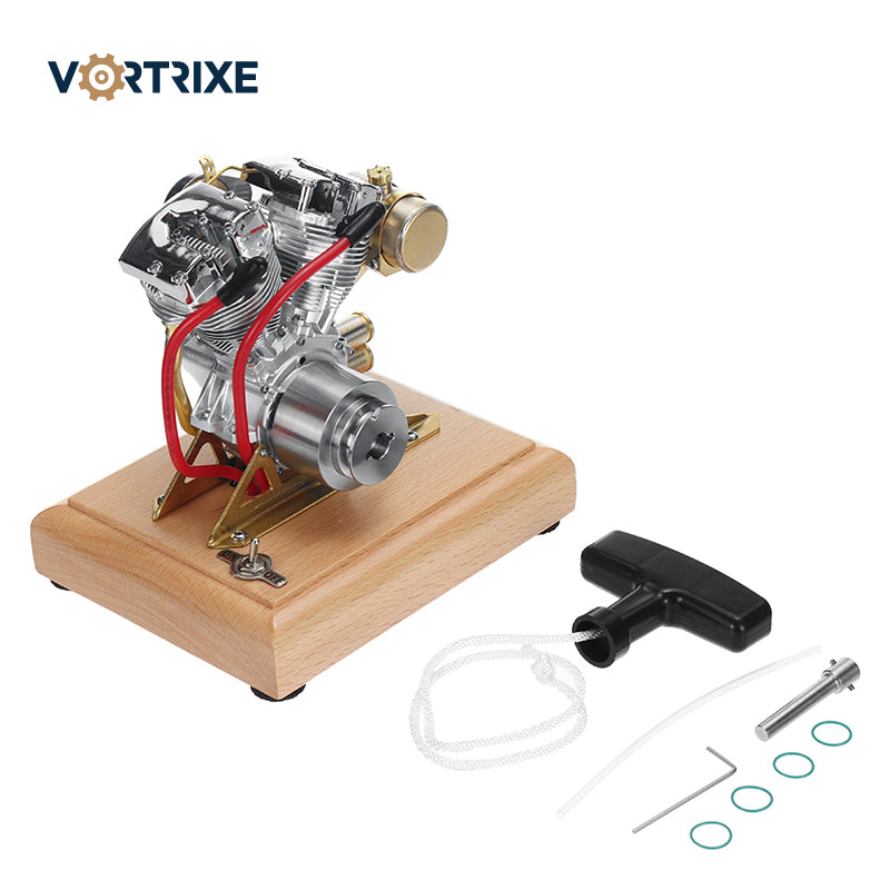 VORTRIXE Shovel Head V2 Gas Engine Double Cylinder Internal Combustion Engine Model