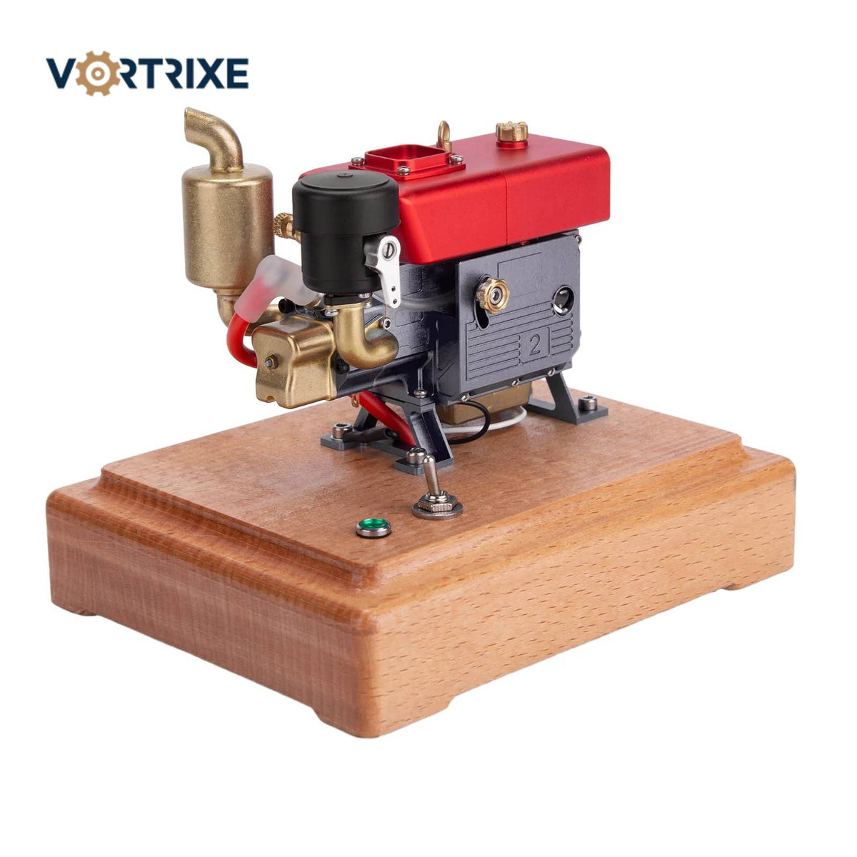 VORTRIXE Mini 4-Stroke Gas Engine Model – 2.6cc Single-Cylinder Motor