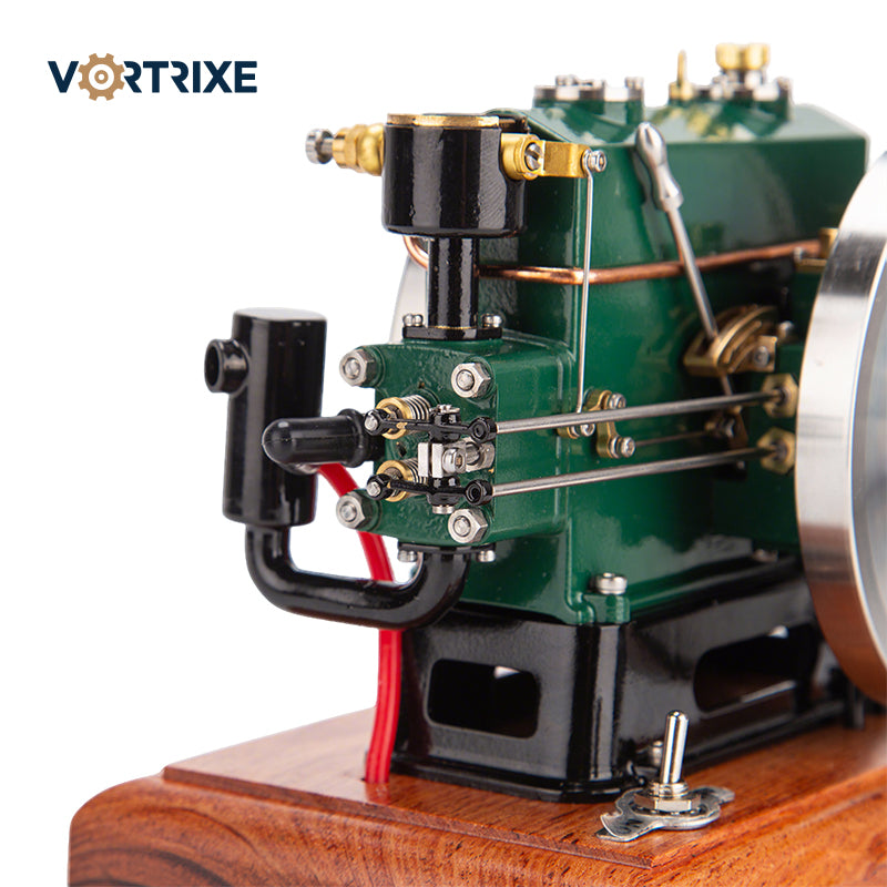 VORTRIXE 1/8 Scale 3.6CC Mini Vintage Single Cylinder Four-Stroke Gasoline Engine Model