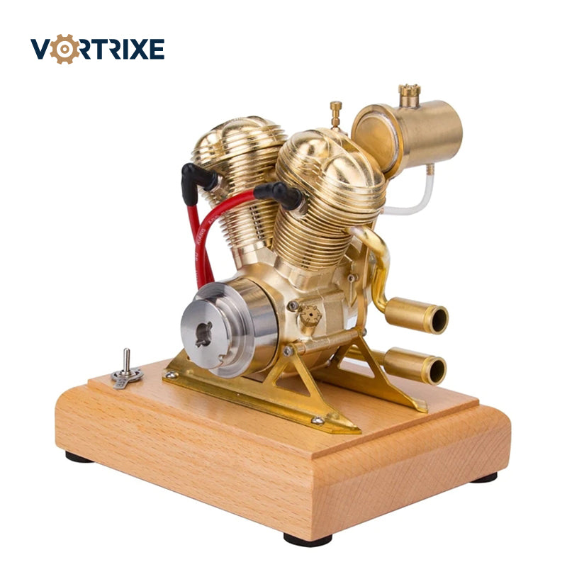 VORTRIXE Mini OHV V-Twin Double-cylinder Four-stroke Motorcycle Gasoline IC Engine Model