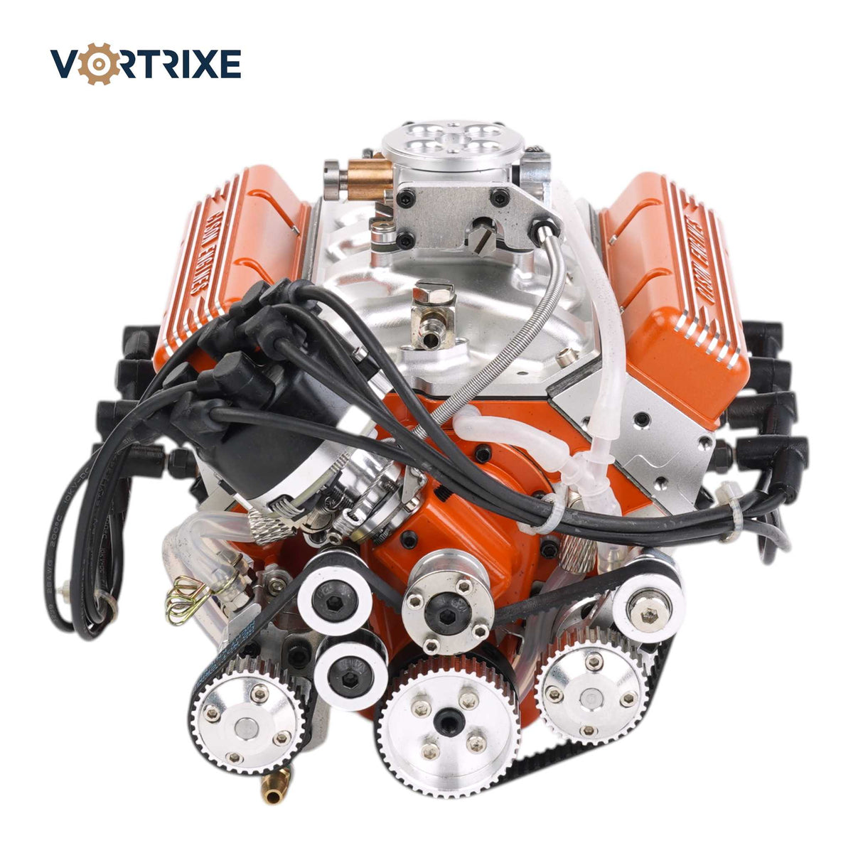 VORTRIXE & CISON 1/6 4-Stroke 44cc Water-Cooled Gasoline OHV V8 Small-Block Engine Model Kits