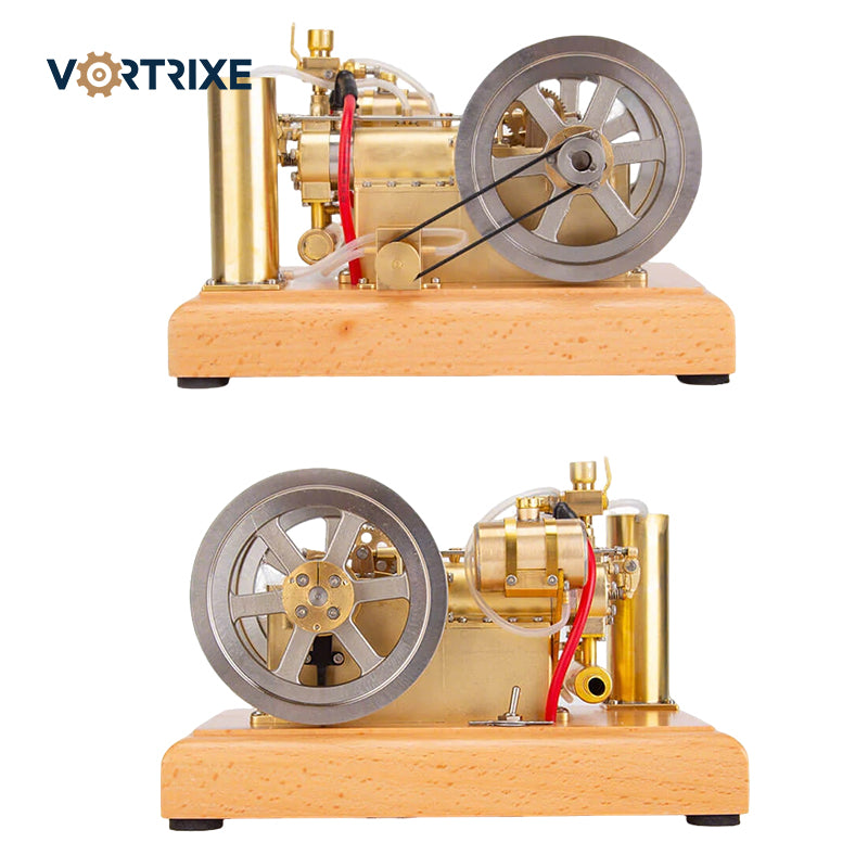 VORTRIXE Twin-cylinder OHV Dual Flywheel Horizontal Vintage Stationary Engine