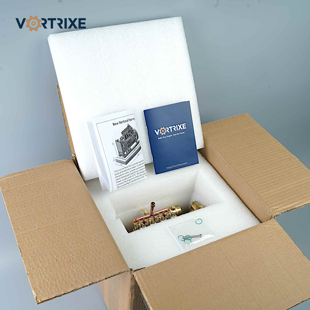 VORTRIXE Wasserkühlungs-Wärmestruktur Mini-Lernmodell mit Benzinmotor 