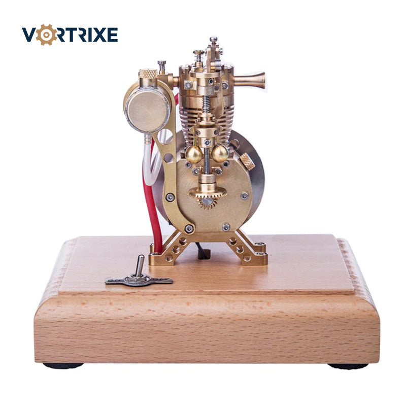 VORTRIXE 4-Takt-Vertikal-Hit-and-Miss-Gasmotormodell mit Flying-Ball-Geschwindigkeitsbegrenzer 