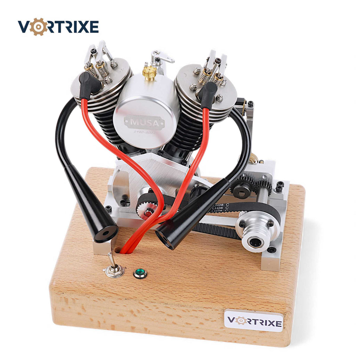 VORTRIXE Motorcycle Mini V-twin Hoglet Engine V2 Gasoline 4-Stroke Engine Model