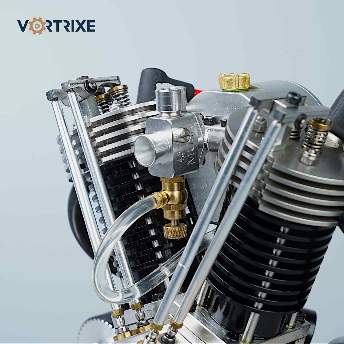 VORTRIXE Motorcycle Mini V-twin Hoglet Engine V2 Gasoline 4-Stroke Engine Model