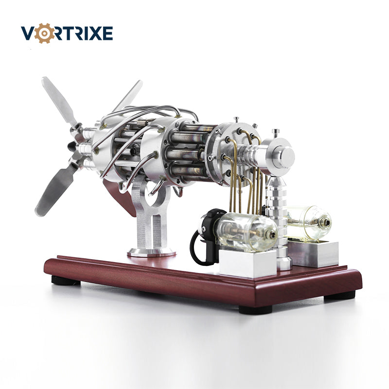 VORTRIXE 16 Cylinder Dual Fuel Bottle Hot Air Motor Generator