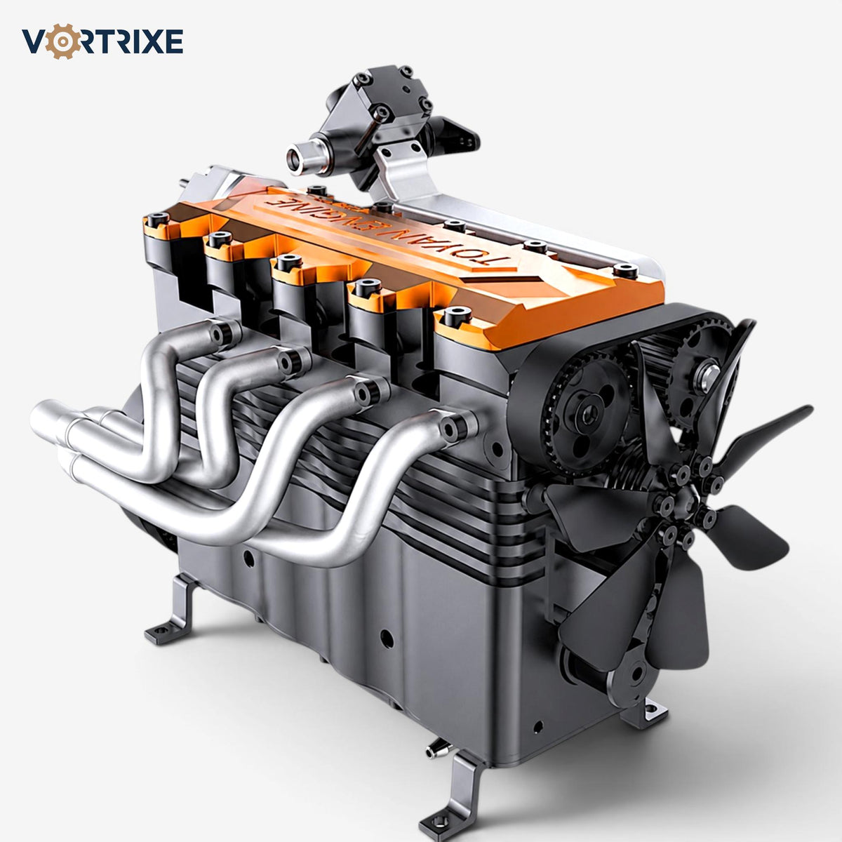 VORTRIXE & TOYAN FS-L400BGC 14CC Inline 4 Cylinder 4 Stroke OHC L4 Water-cooled Gasoline Engine Model Kit