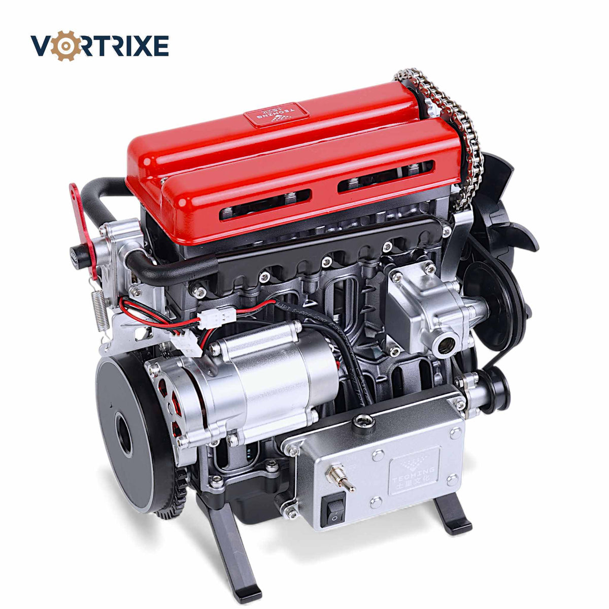 VORTRIXE &amp; TECHING Vollmetall-L4-Automotor-Modellbausatz 