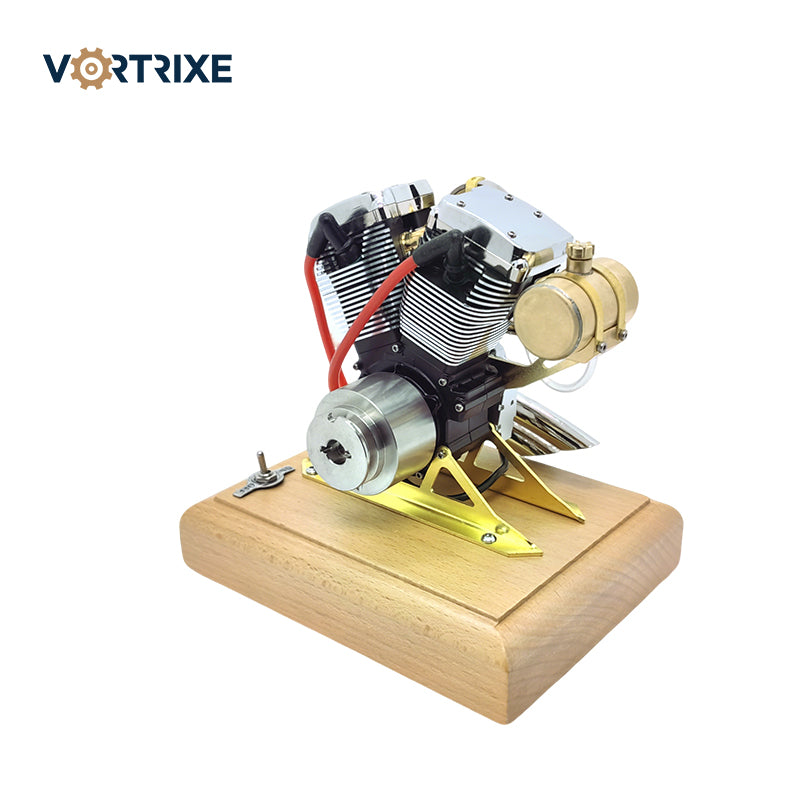 VORTRIXE Mini V2 Motorradmotor Doppelzylinder-Viertakt-Benzinmotor 