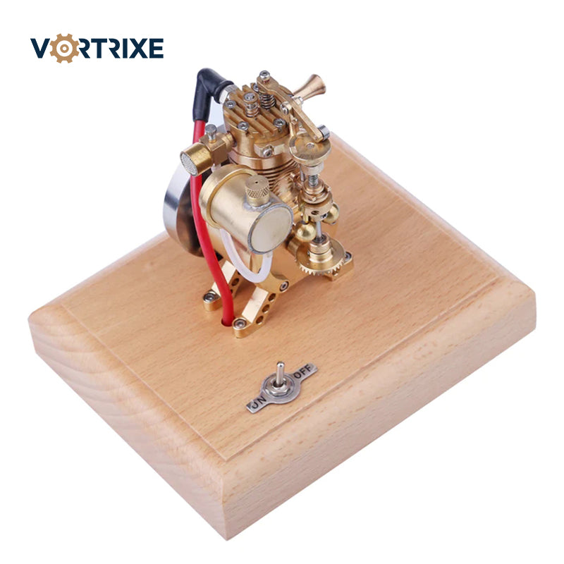VORTRIXE 4-Takt-Vertikal-Hit-and-Miss-Gasmotormodell mit Flying-Ball-Geschwindigkeitsbegrenzer 
