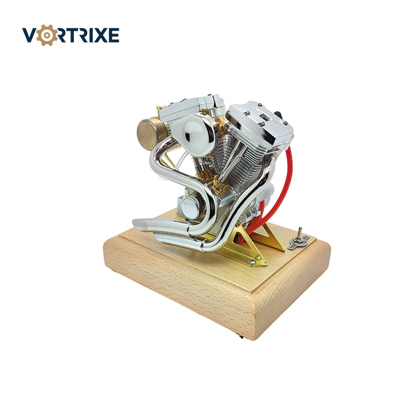 VORTRIXE V-Twin Gasoline Mini Retro Motorcycle Engine Model