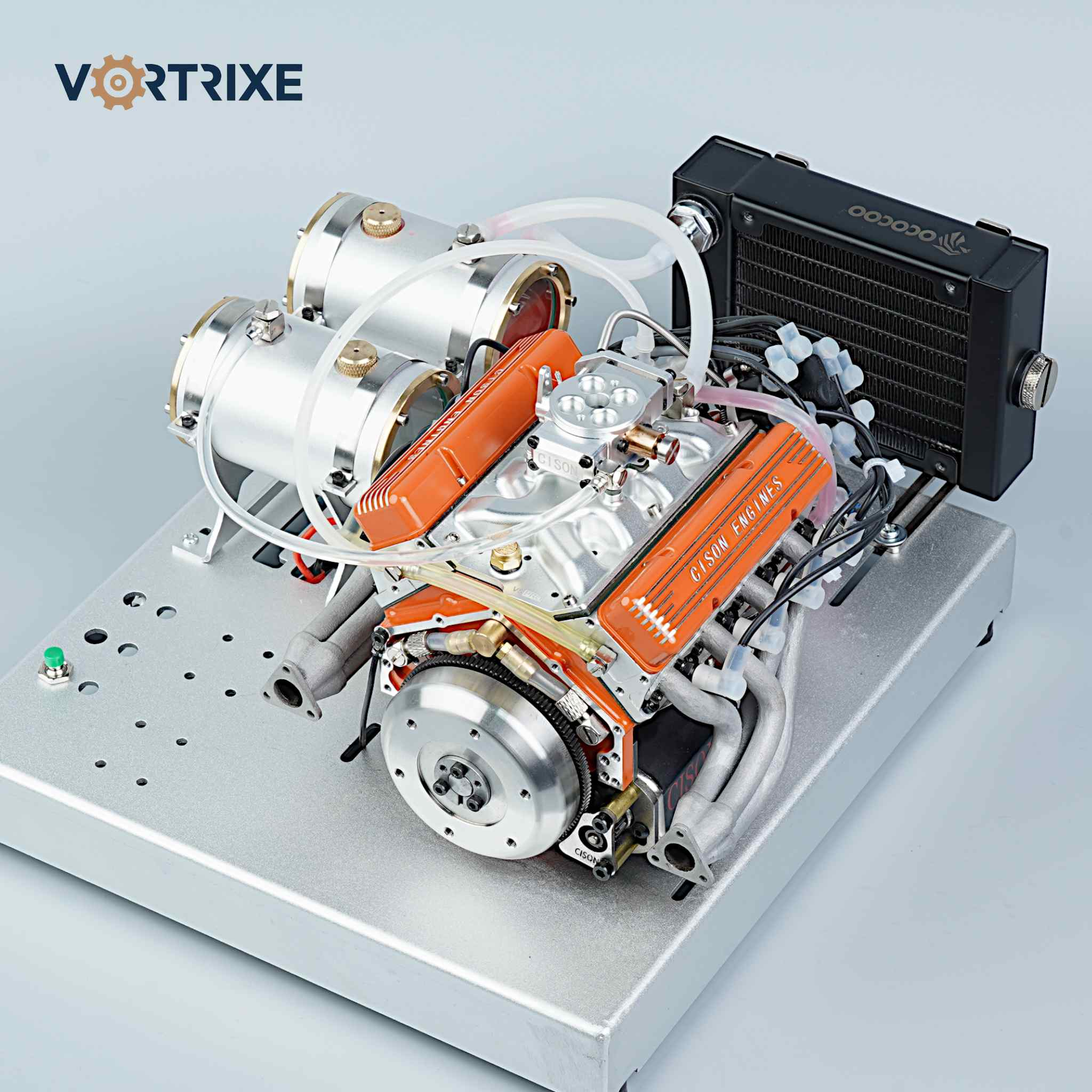 VORTRIXE & CISON 1/6 4-Stroke 44cc Water-Cooled Gasoline OHV V8