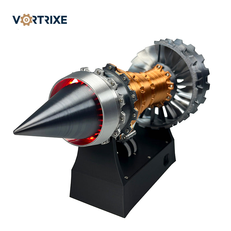Аутентичная модель турбовентиляторного реактивного двигателя VORTRIXE с подсветкой и движением 