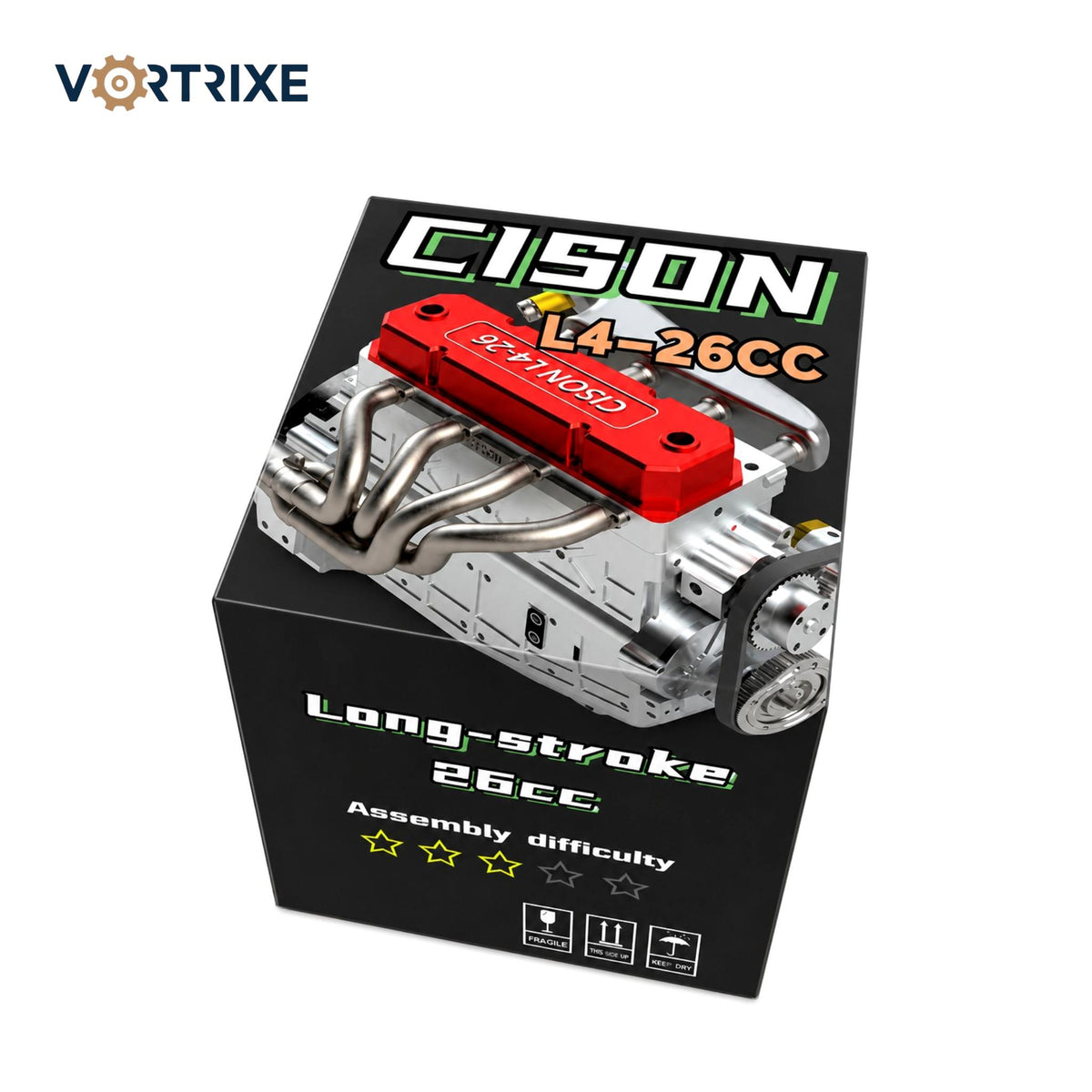 VORTRIXE &amp; TOYAN V8-Motor, 28 ccm OHV-Nitro-Motormodell 
