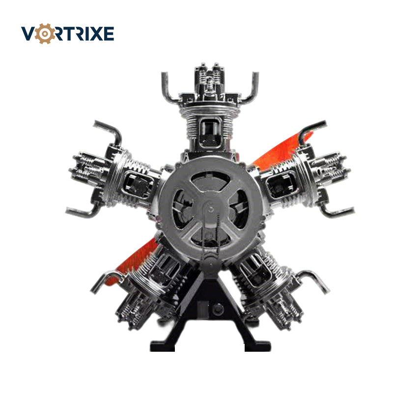 VORTRIXE &amp; TECHING 5-Zylinder-Sternmotor-Modellbausatz 