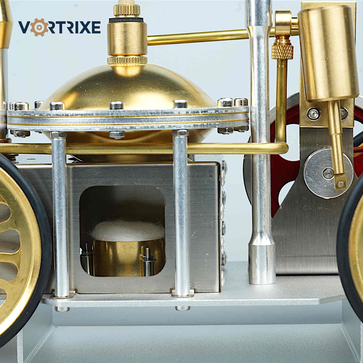 Modèle de tige de voiture de moteur à vapeur rétro VORTRIXE 