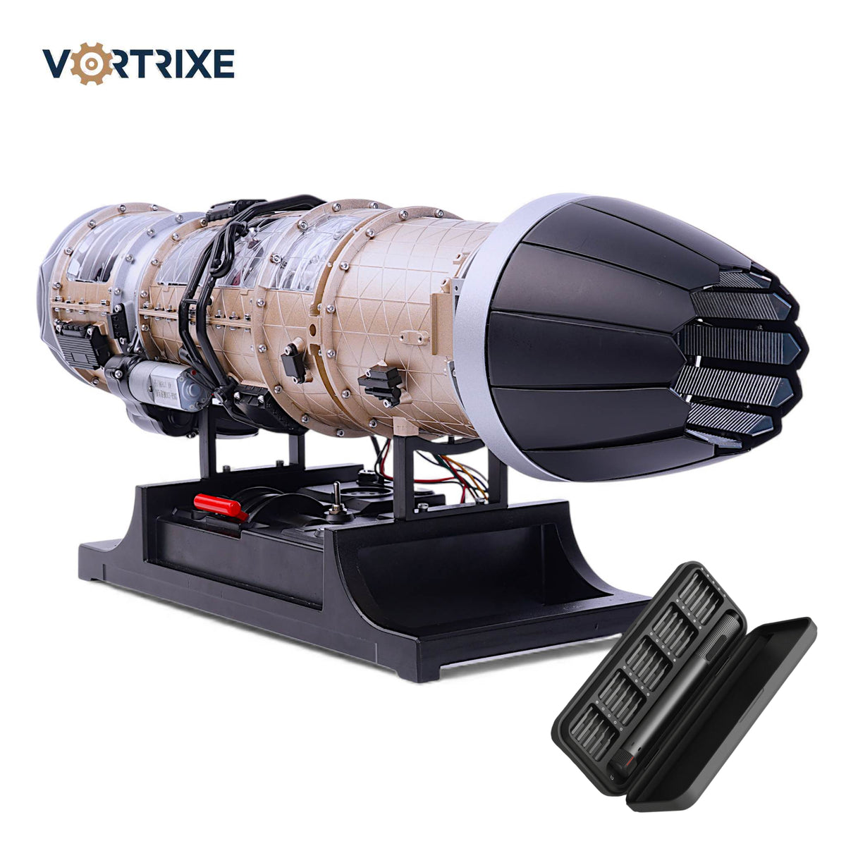 VORTRIXE & TECHING 600+Pcs 1/10 F35 Military Fighter Turbofan Engine Model Kit