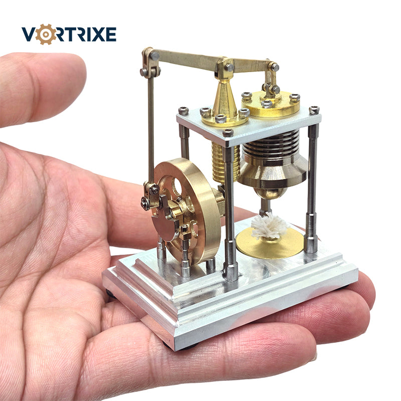 VORTRIXE Mini Retro Hot Vertical Stirling Engine Model