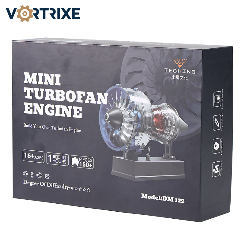 VORTRIXE & TECHING DIY Metal Electric Mini Turbofan Engine Kits for STEM Education