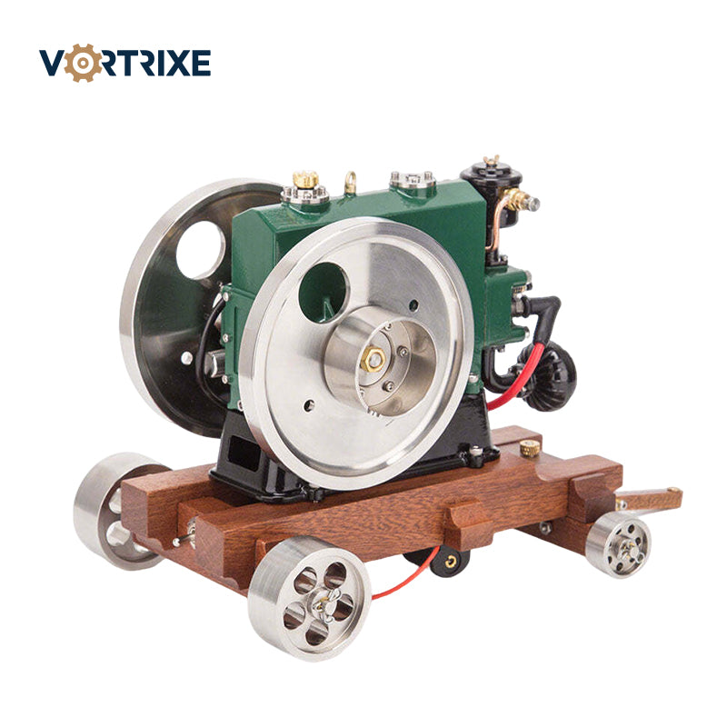 VORTRIXE 1/8 Scale 3.6CC Mini Vintage Single Cylinder Four-Stroke Gasoline Engine Model