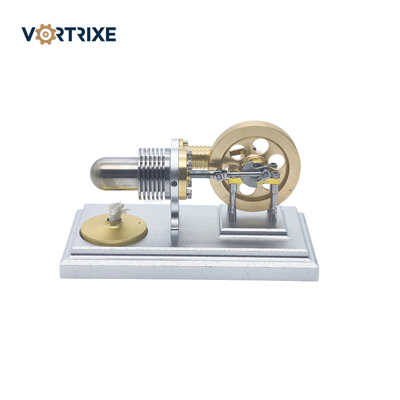 VORTRIXE Vintage Mini Hot Horizontal Stirling Engine Model