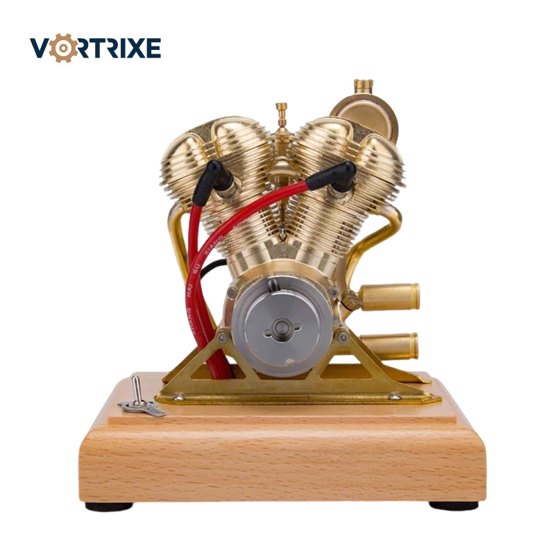 VORTRIXE Mini OHV V-Twin Double-cylinder Four-stroke Motorcycle Gasoline IC Engine Model
