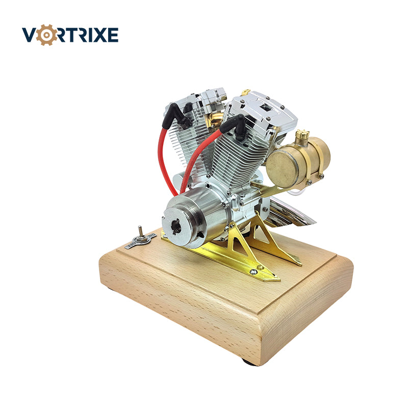 VORTRIXE V-Twin Gasoline Mini Retro Motorcycle Engine Model