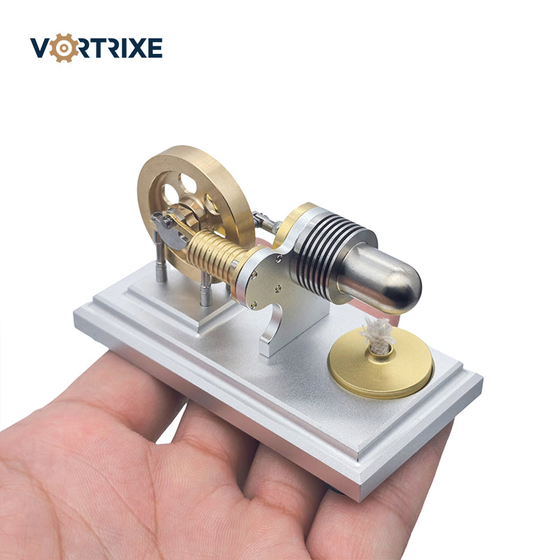 VORTRIXE Vintage Mini Hot Horizontal Stirling Engine Model
