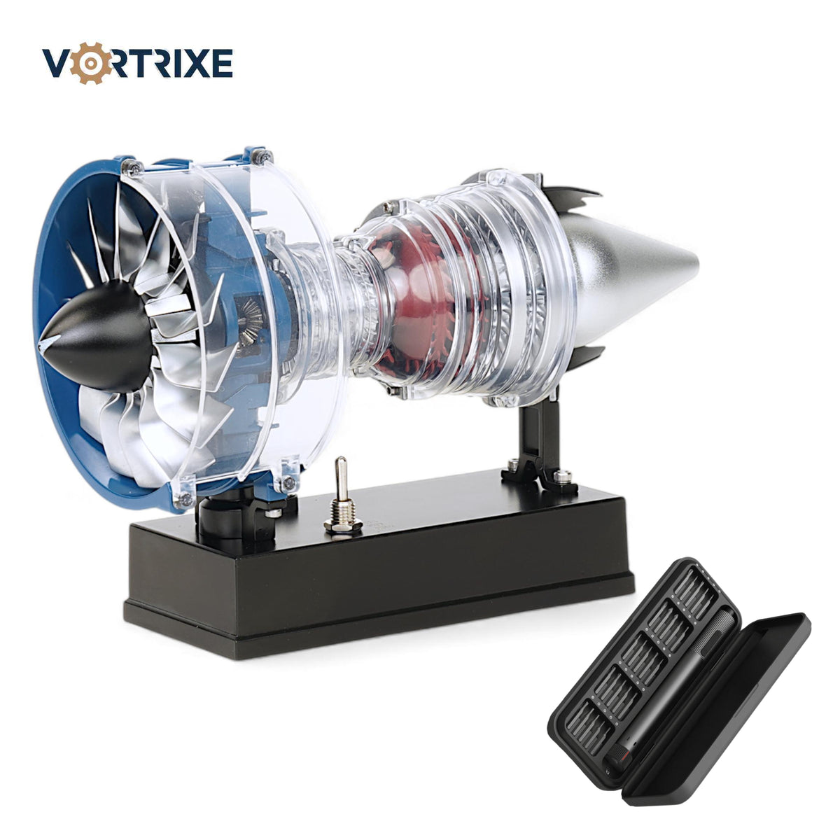 VORTRIXE & TECHING DIY Metal Electric Mini Turbofan Engine Kits for STEM Education