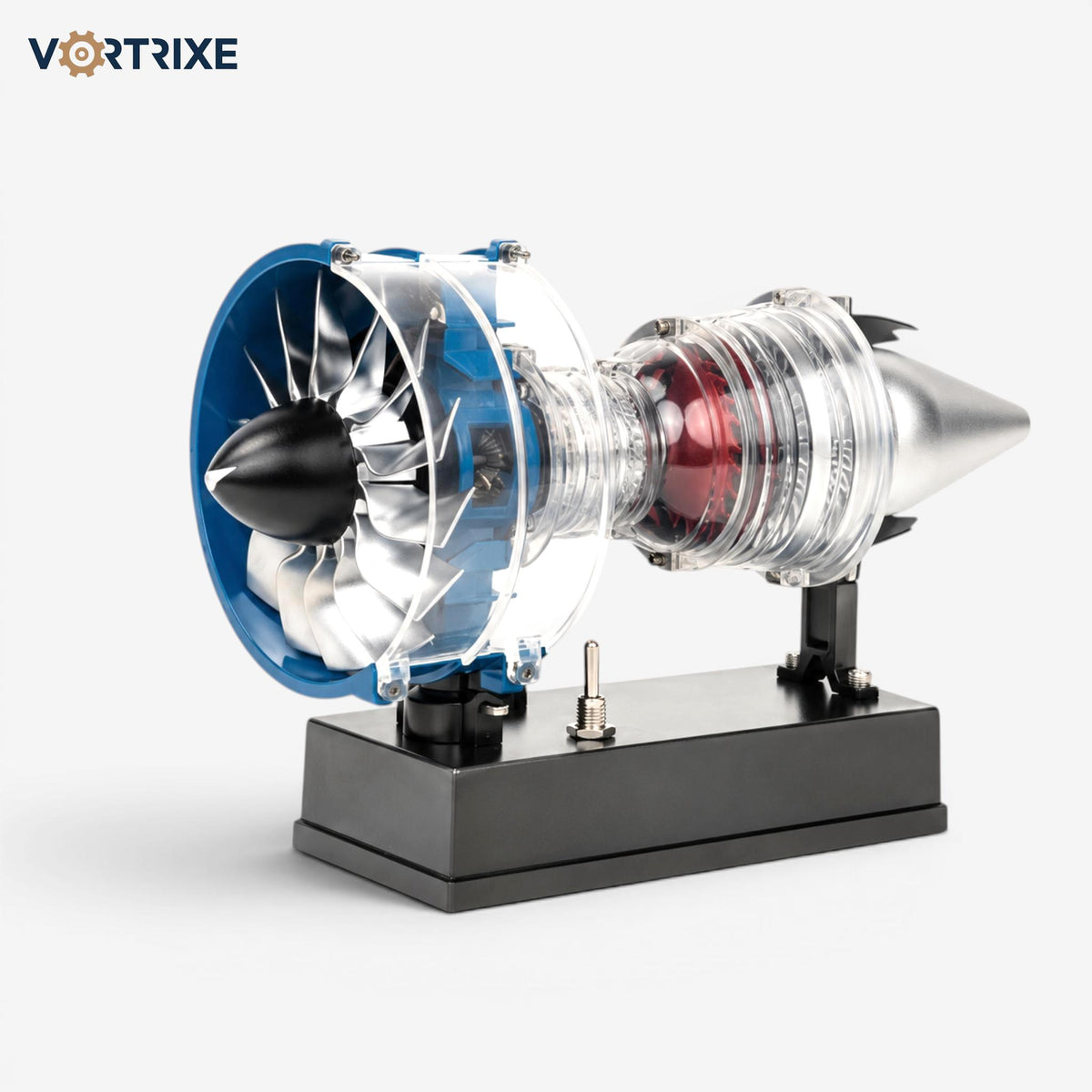 VORTRIXE & TECHING 170+PCS DIY Metal Electric Mini Turbofan Engine Kits for STEM Education