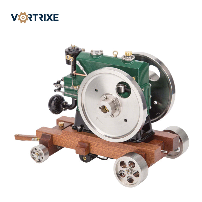 VORTRIXE 1/8 Scale 3.6CC Mini Vintage Single Cylinder Four-Stroke Gasoline Engine Model